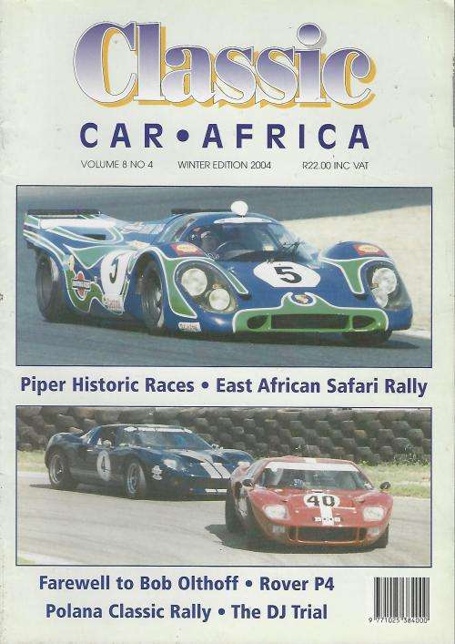 Cars Classic Car Africa. Magazine. Winter 2004. was listed for R16